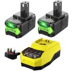 Pdstation - 2 p108 18v 9. 0ah batteries et chargeurs de remplacement, compatibles avec les batteries ...