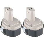 2 pi�ces 14. 4v 4. 8ah ni - mh remplacement de la batterie pour makita pa14 1420 1422 1433 1434 1435 ...