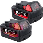 Pdstation - 2pcs 18v 5. 0ah batterie de remplacement pour milwaukee m18 48 - 11 - 1850 48 - 11 - 1852 ... Pdstation - 2pcs 18v 5. 0ah batterie de remplacement pour milwaukee m18 48 - 11 - 1850 48 - 11 - 1852 ...