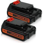 Pdstation - 2x lbxr20 18v 3. 8ah lithium batterie de remplacement pour black et decker 18v batterie max ...