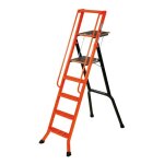 Peddinghaus - escabeau 5 marches - hauteur de travail max. 3, 10m - marches caillebotis - 201970 Peddinghaus - escabeau 5 marches - hauteur de travail max. 3, 10m - marches caillebotis - 201970
