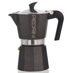 Pedrini 9114 machine � caf� manuelle cafeti�re � moka anthracite