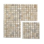 Pegane - carrelage de mosaque (boite de 1m) / plaque mosaque mur et sol en marbre naturel coloris ...
