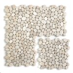 Pegane - carrelage de mosaque (boite de 1m) / plaque mosaque mur et sol en marbre naturel coloris ...