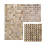 Pegane - carrelage de mosaque (boite de 1m) / plaque mosaque mur et sol en marbre naturel coloris ...