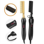 Peigne cheveux, peigne chauffant - peigne lissant 2 en 1 fer � lisseur peigne afro peigne lisseur, 3 ...