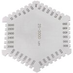 Peigne � film humide hexagonal jauge d'�paisseur de film humide 25 - 3000um