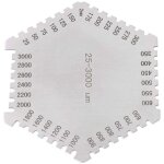 Peigne � film humide hexagonal jauge d'�paisseur de film humide 25 - 3000um