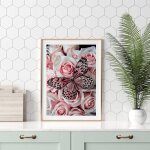 Peinture au diamant / peinture au diamant 5d diy 30x40cm - papillon rose