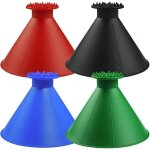 Pelle � glace magique pour pare - brise de voiture ? lot de 4 pelles � glace rondes avec entonnoir, outil ...