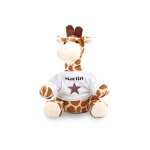 Peluche personnalise animal pour bb  a star is born girafe