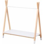 Happy garden - penderie pour enfant bois et blanche lou