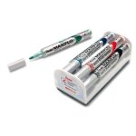 Pentel lot de 4 marqueurs maxiflo mwl5s - pointe fine