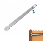 Penture droite lourde galvanoplastie 700 mm ? charni�re de portail avec gond sur platine fixation lourde ...