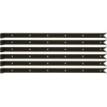 Penture droite noire ? 800 mm ? avec bout queue de carpe et gond � 14 mm ? marque alberts