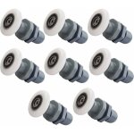 Peny - 8 pièces rouleau roulette roue pour porte de douche, roulette de douche 25mm, roulettes coulissantes ... Peny - 8 pièces rouleau roulette roue pour porte de douche, roulette de douche 25mm, roulettes coulissantes ...
