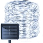 Ulisem bande led guirlande tube lumineuse solaire, triomphe etanche 12m 100led solaire ruban lumineux ...
