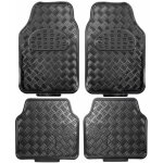 Tapis voiture pvc noir 4 pices motif alu