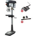 Perceuse � colonne jusque � 25 mm cm3 750w 230v 12 vitesses + �tau de per�age + jeu de boulons optidrill ...