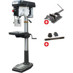 Perceuse � colonne jusque � 30 mm cm4 1, 1 kw 230v 9 vitesses + �tau de per�age + jeu de boulons optidrill ...