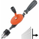 Perceuse � main, perceuse � main � double pignon en acier moul� avec mandrin puissant de 3 / 8 pouces ...