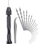 Perceuse � main hand drill ajustable h�lico�daux de main kit 25 pieces mini foret fraise twist pour mod�le ...