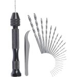 Perceuse � main hand drill ajustable h�lico�daux de main kit 25 pieces mini foret fraise twist pour mod�le ...
