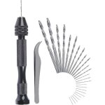 Perceuse � main hand drill ajustable h�lico�daux de main kit 25 pieces mini foret fraise twist pour mod�le ...