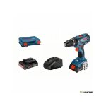 Perceuse a percussion bosch professional gsb 18v - 28 (couple:28 / 63 / - nm) + 2 batteries 2, 0ah + ...