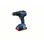 Perceuse a percussion bosch professional gsb 18v - 55 + 2 batteries 2, 0ah + chargeur gal 18v - 40