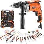 Perceuse � percussion filaire 910w 0 - 3000 tr / min dewinner, �13 mm, perceuse �lectrique avec 115 pi�ces ...