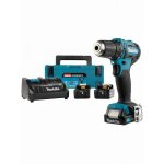Perceuse visseuse 12 v cxt � 10 mm makita avec 1 batterie 12v - 2. 0ah et 2x18 v - 5. 0ah - chargeur ...