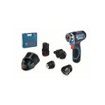Perceuse - visseuse bosch professional gsr 12v - 15 fc + 2 batteries 2, 0ah + chargeur gal 1230 - 06019f6006 ...