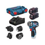 Perceuse - visseuse bosch professional gsr 12v - 35 fc + 2 batteries 3, 0ah + l - boxx - 06019h3000