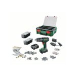 Perceuse - visseuse bosch - universaldrill 18 (livre avec 2 batteries 1, 5 ah, systemebox, 241 accessoires) ...