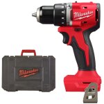 Perceuse visseuse compacte brushless m18 blddrc en coffret milwaukee m18 blddrc - 0x (sans batterie, ...