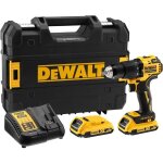 Perceuse visseuse compacte � percussion dewalt xr 18v + batterie 2ah et chargeur