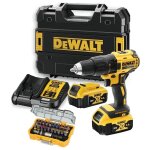 Perceuse visseuse 18v xr - 2 batteries 18v 4. 0ah + chargeur + coffret d'embouts 32pcs + coffret tstak ...