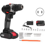 Sjlerst perceuse visseuse sans fil 21v, visseuse devisseuse avec 2 batteries 2. 0ah, 42nm percussion, ...