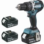 Perceuse visseuse � percussion 18 v li - ion 3 ah � 13 mm (3 batteries) makita 3 batteries, chargeur, ...