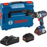 Perceuse - visseuse  percussion 18v gsb 18v - 110 c + 2 batteries procore 5, 5ah + chargeur - bosch ...