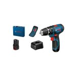 Perceuse - visseuse a percussion bosch professional gsb 12v - 15 + 10 accessoires + 2 batteries 2, 0ah ...