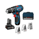 Perceuse - visseuse a percussion bosch professional gsb 12v - 15, 2 batteries 2ah et 4ah, 1 chargeur ...