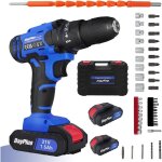 Perceuse - visseuse  percussion sans fil 45nm, 21v 2x1. 5ah batteries li - ion tournevis lectrique, ...