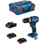 Perceuse - visseuse  percussion sans fil gsb 18v - 45 bosch, 2 batteries 2, 0ah, gal 18v - 20 dans l ...