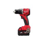 Perceuse - visseuse  percussion sans fil milwaukee m18 blpdrc - 422 18 v avec 1x 2, 0, 1x 4, 0 ah batteries ...