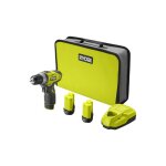 [jamais utilis] perceuse - visseuse ryobi 12v - 2 batteries 2. 0ah - 1 chargeur rcd1201 - 220s