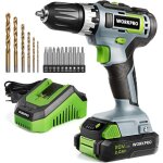 Perceuse visseuse sans fil 20v avec mandrin 3 / 8'', 2 vitesses, r�glage de couple 18 + 1, charge rapide ...