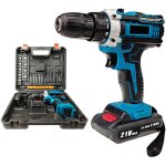 Perceuse visseuse sans fil 21v, visseuse 42nm percussion, 25 + 3 r�glages de couple, 30 accessoires, ...