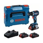 Perceuse - visseuse sans fil bosch gsr 18v - 90 c professionnal + 3 batteries procore 4. 0ah 18v + chargeur ...